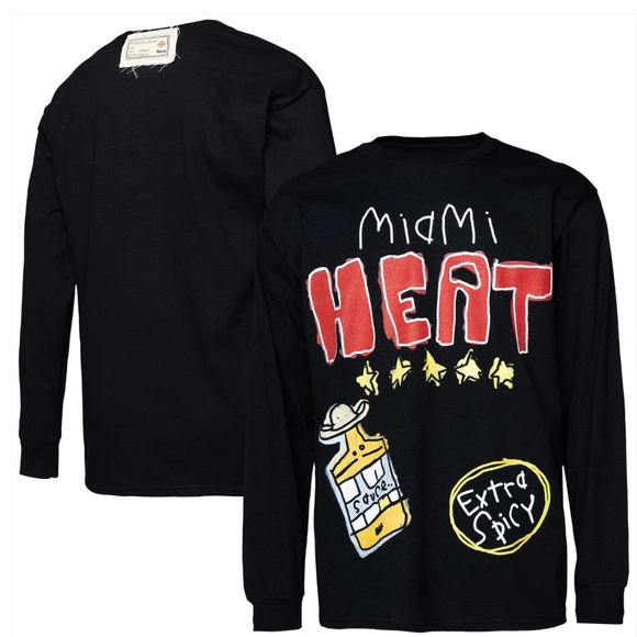AFTER SCHOOL SPECIAL: MIAMI HEAT LONG SLEEVE T-SHIRT - Picture 1 of 1